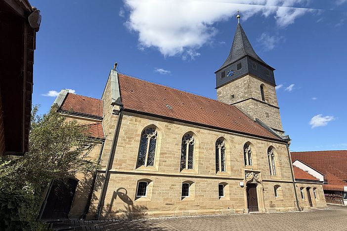 Ansicht der Kirche Elpersheim