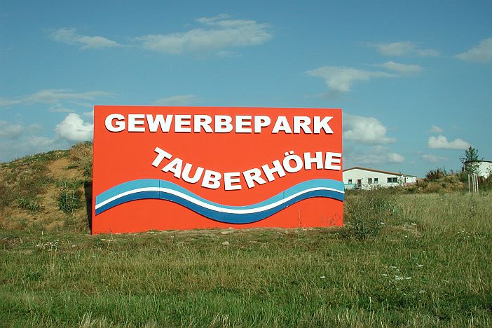 Darstellung des Schildes Gewerbepark Tauberhöhe