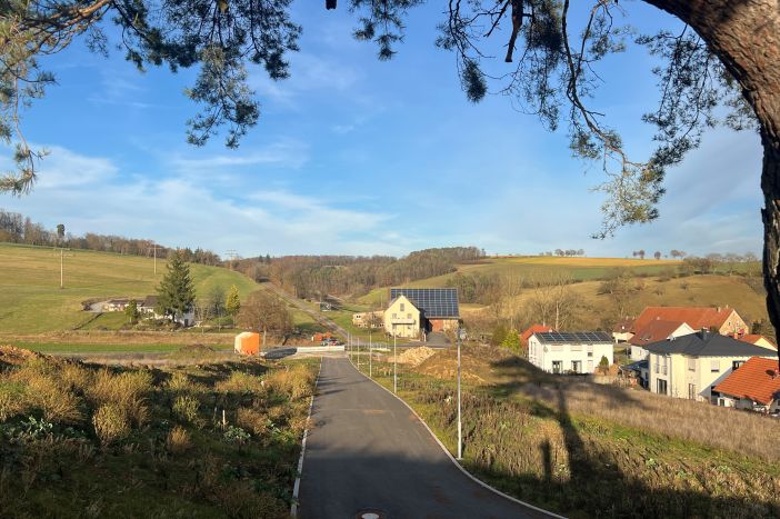 Blick auf das Baugebiet Hätzenklinge Tei lI
